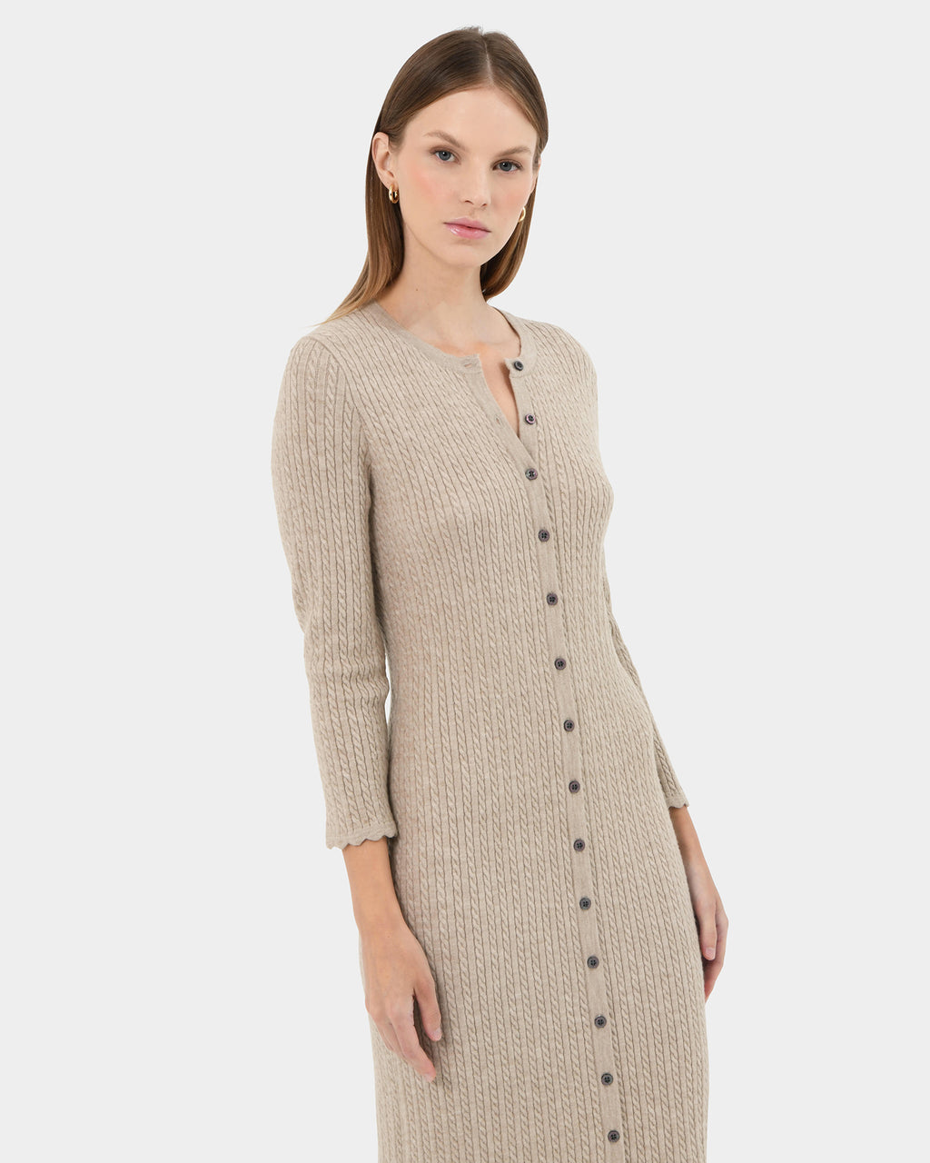 Paislee Cable Buttons Dress