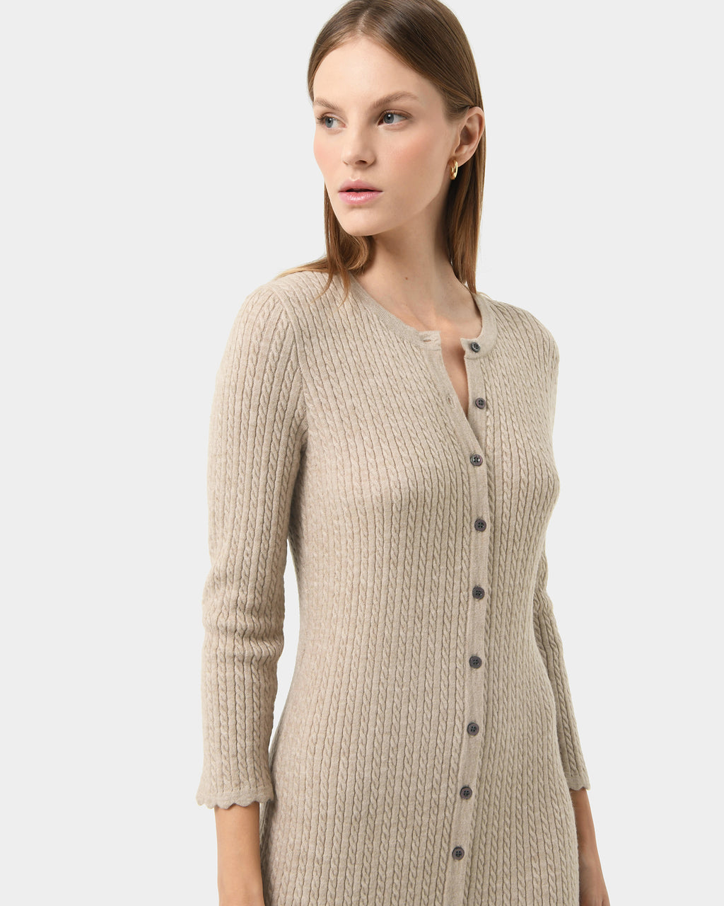 Paislee Cable Buttons Dress