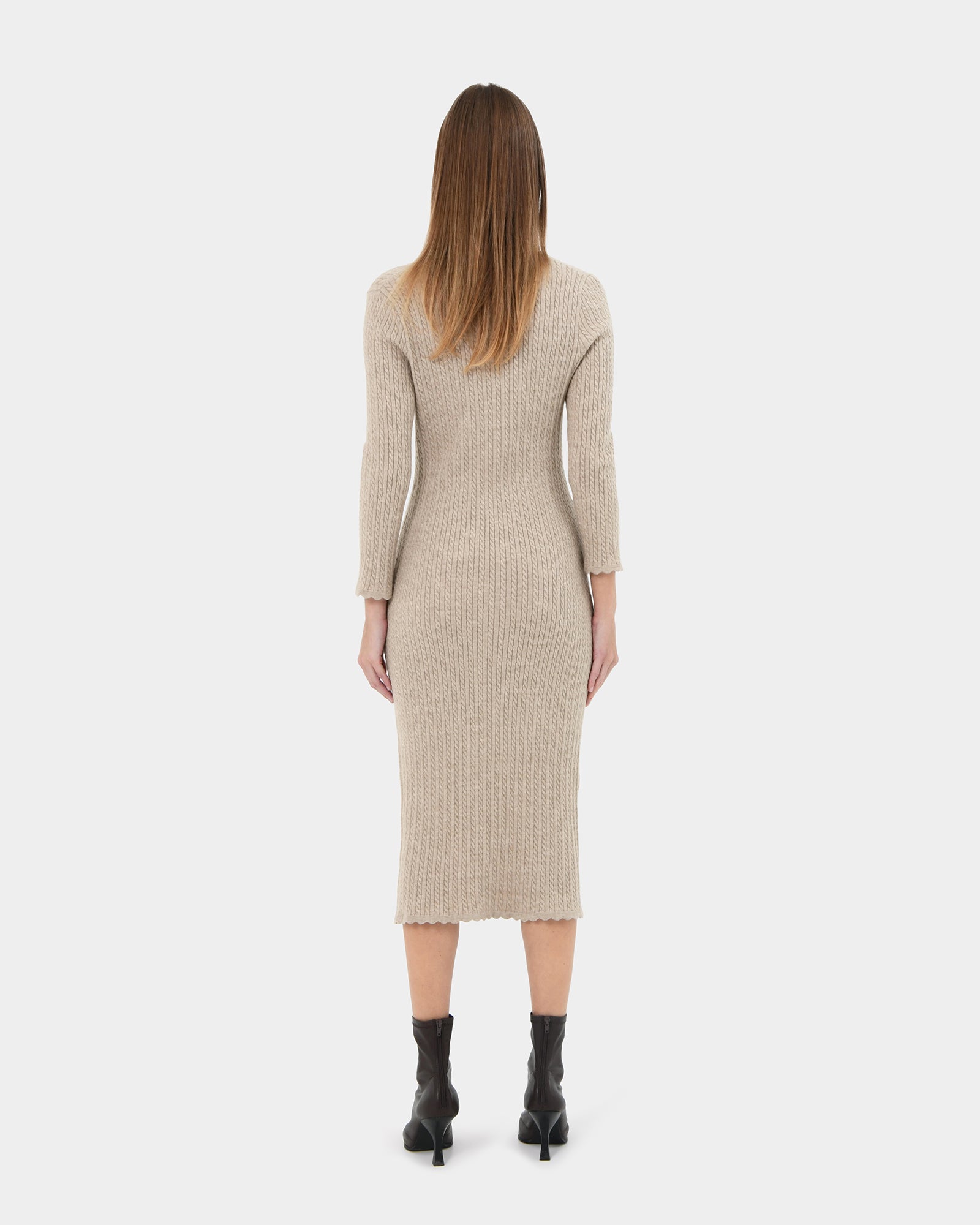 Paislee Cable Buttons Dress