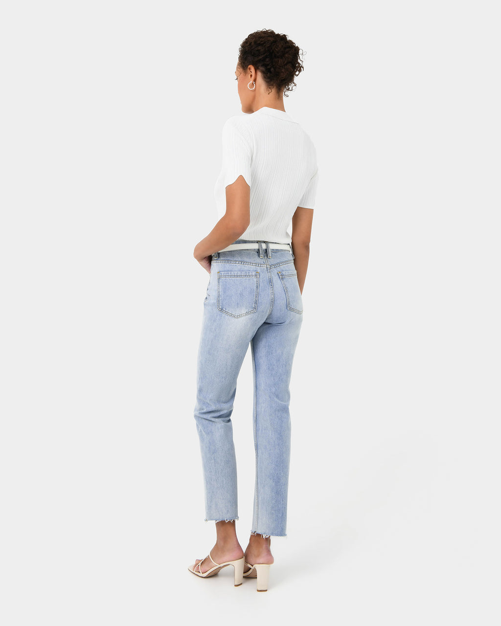 Rome Frayed Washing Jean