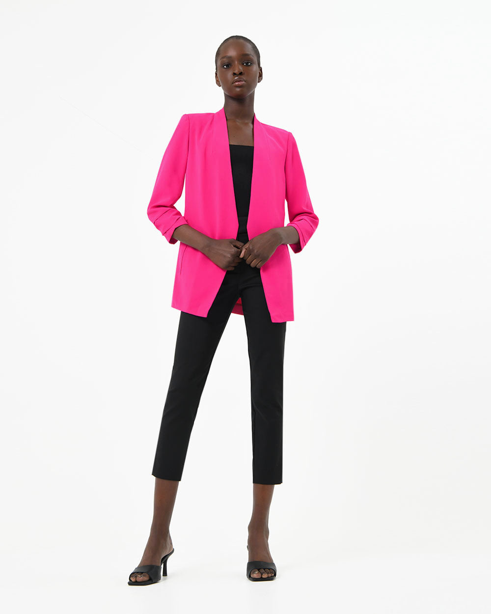 Carter 3 Collarless Blazer