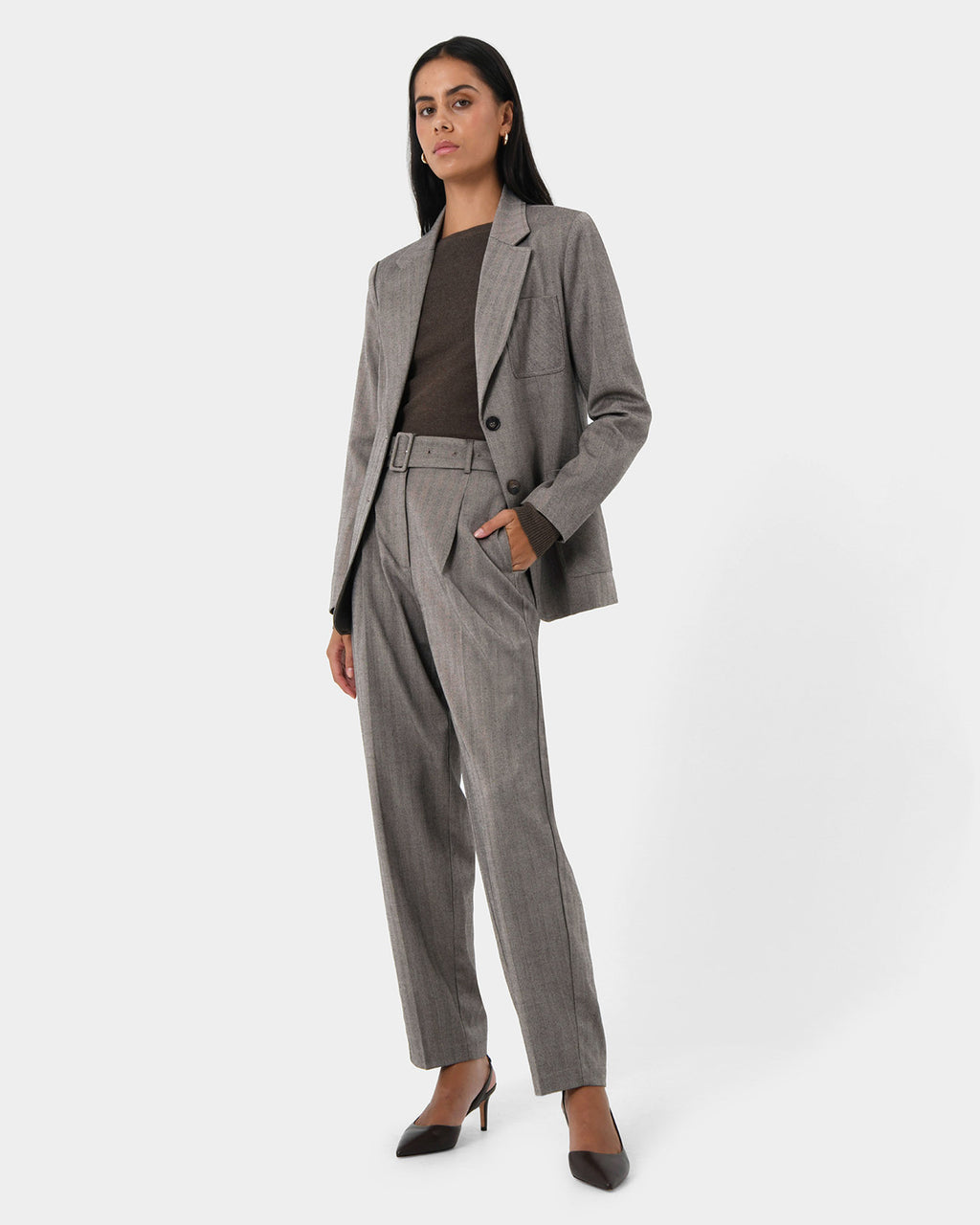 Allara Herringbone Jacket