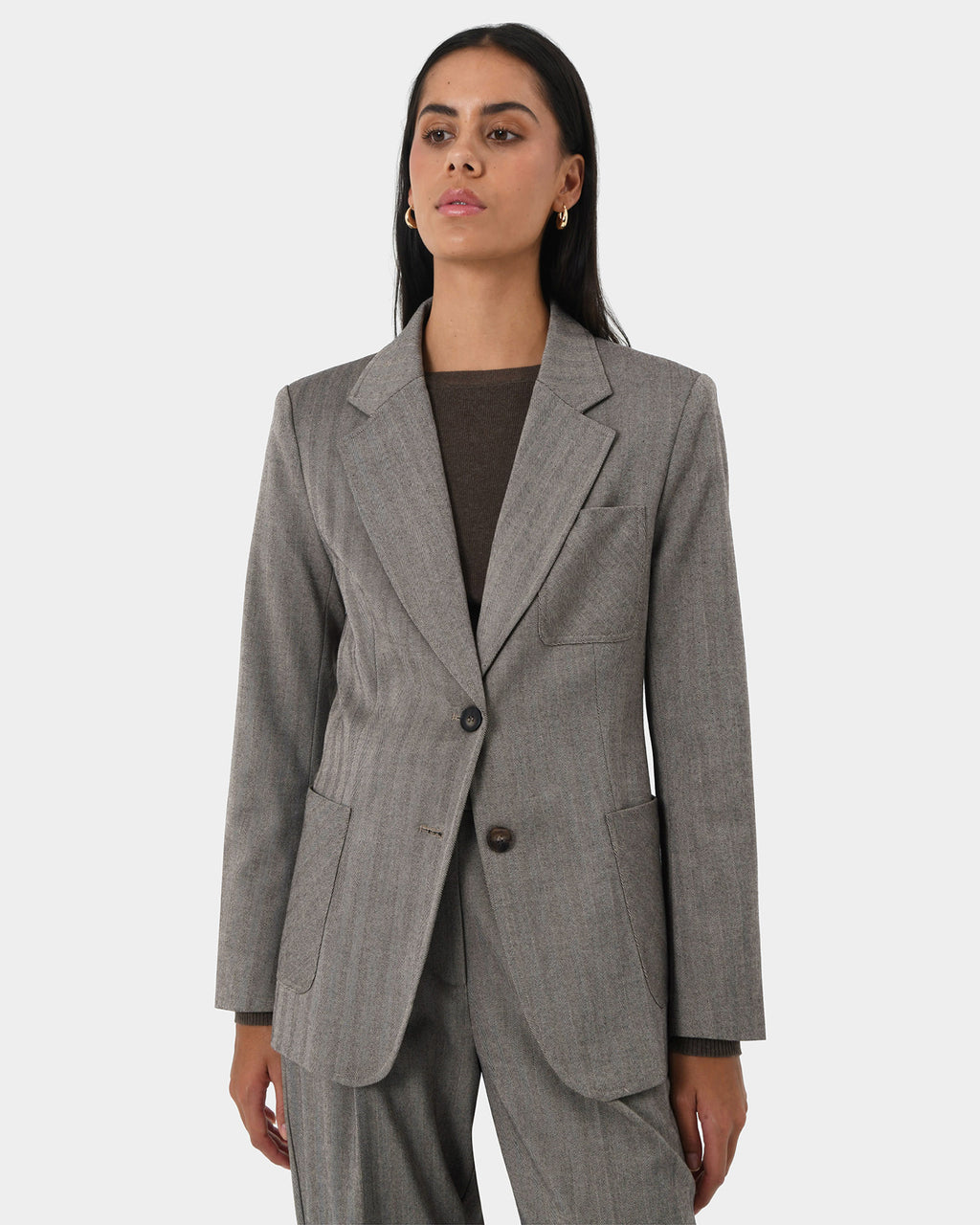 Allara Herringbone Jacket