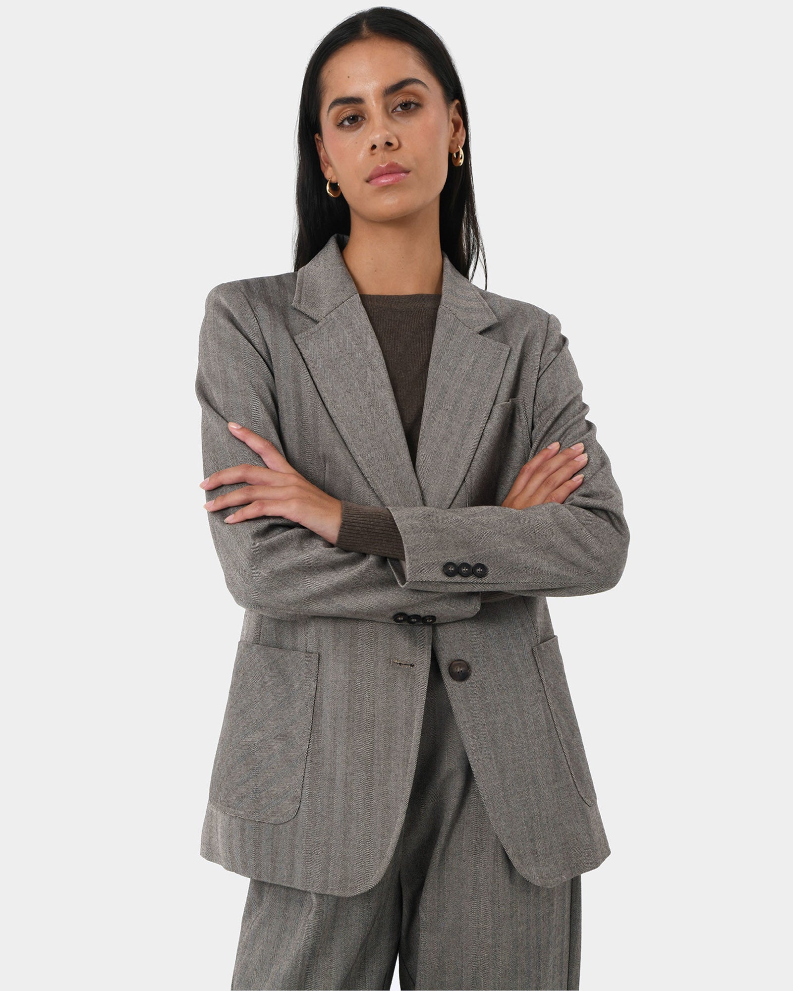 Allara Herringbone Jacket