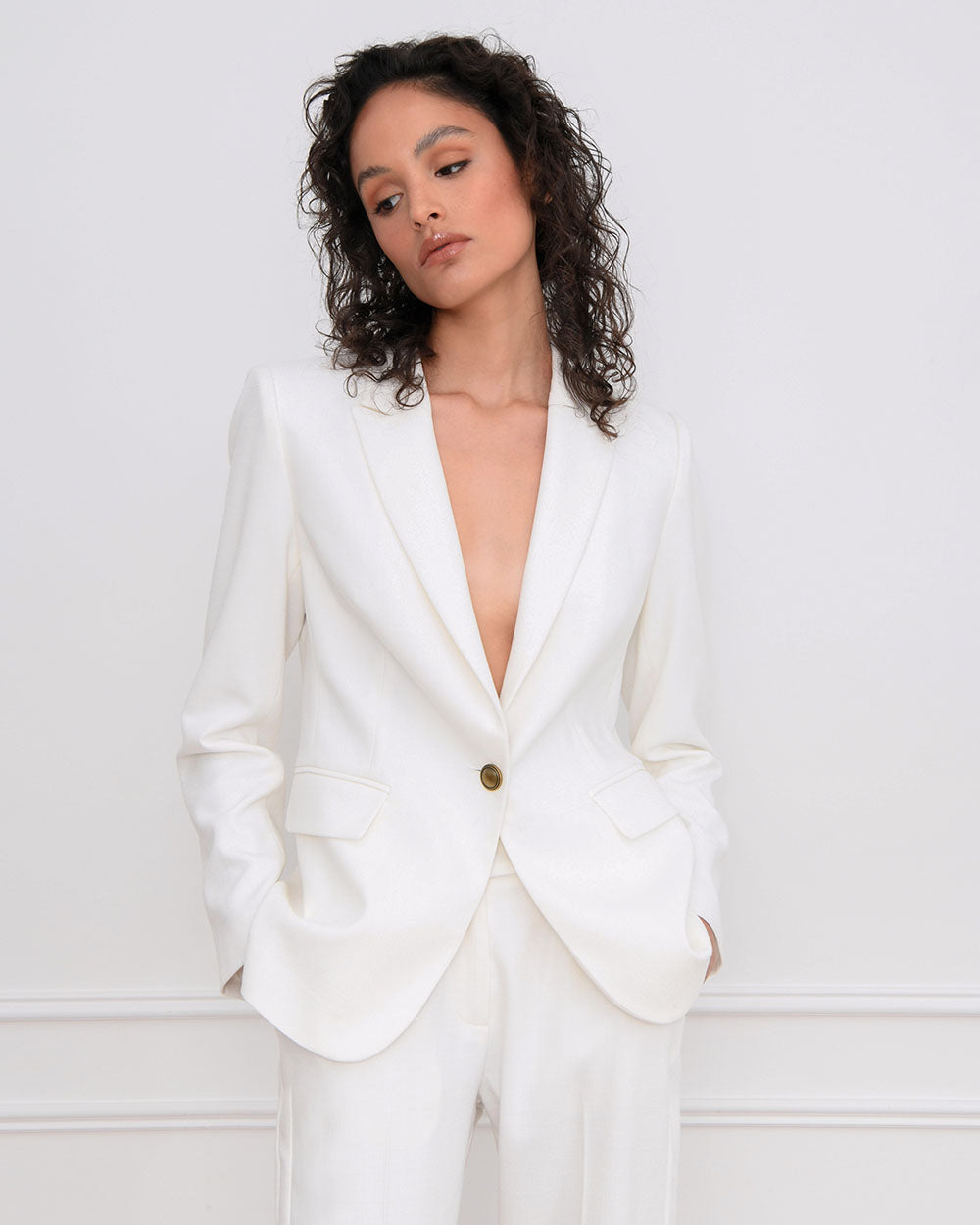 Ester Lapel Single Blazer