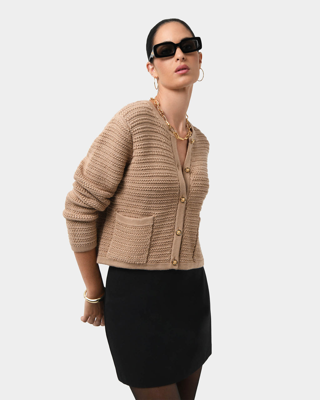 Hollis Textured Cardigan