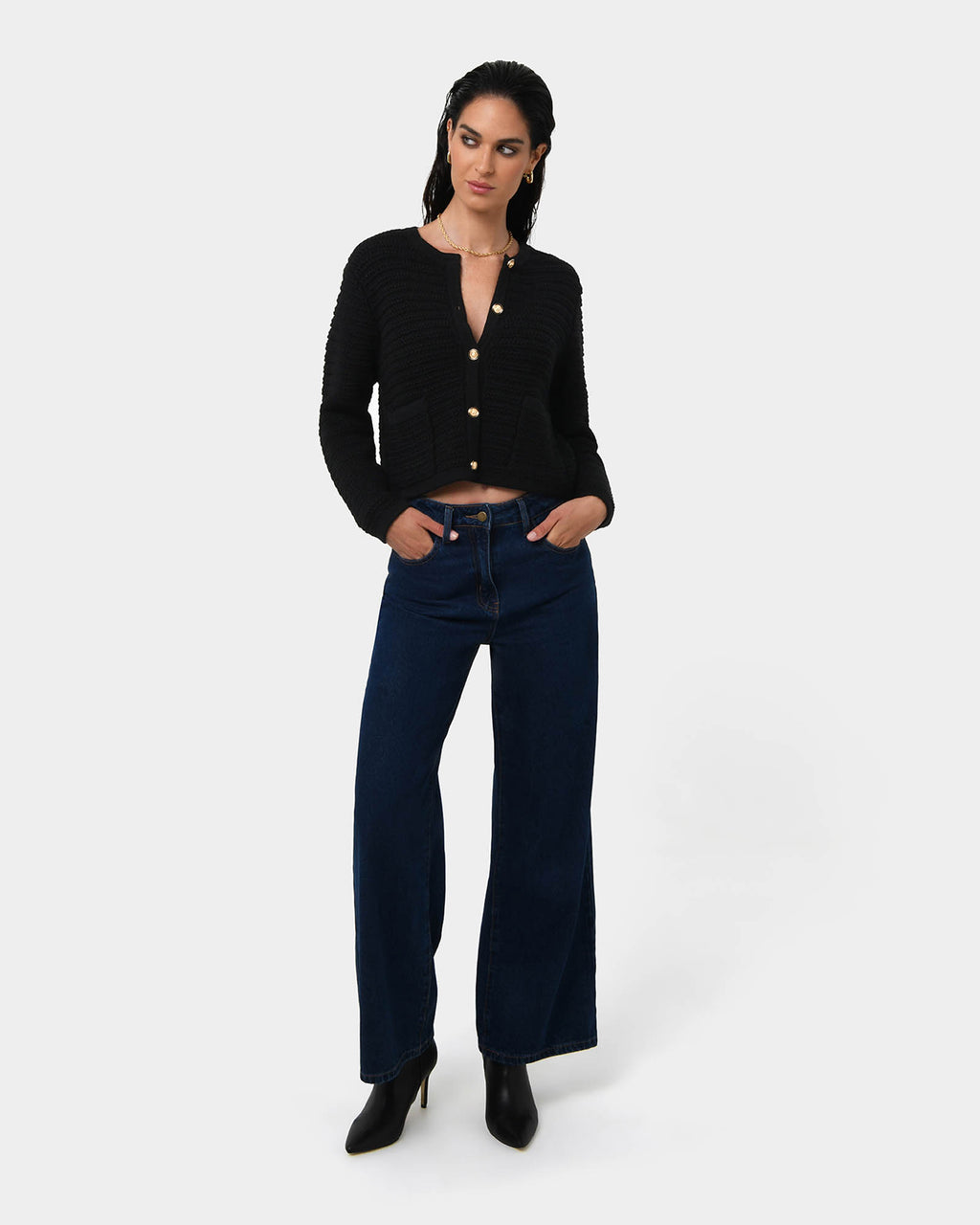 Hollis Textured Cardigan