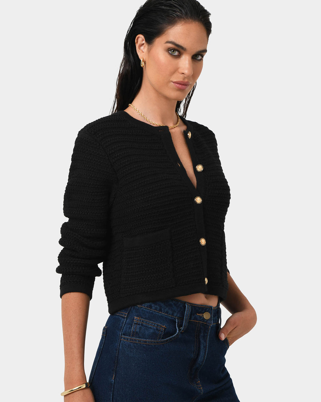 Hollis Textured Cardigan