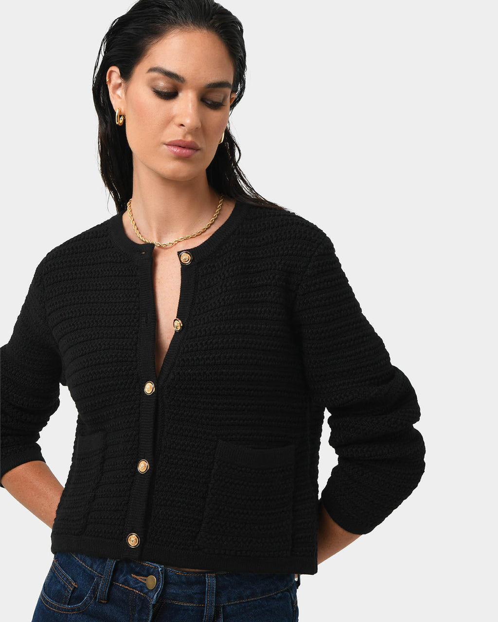 Hollis Textured Cardigan