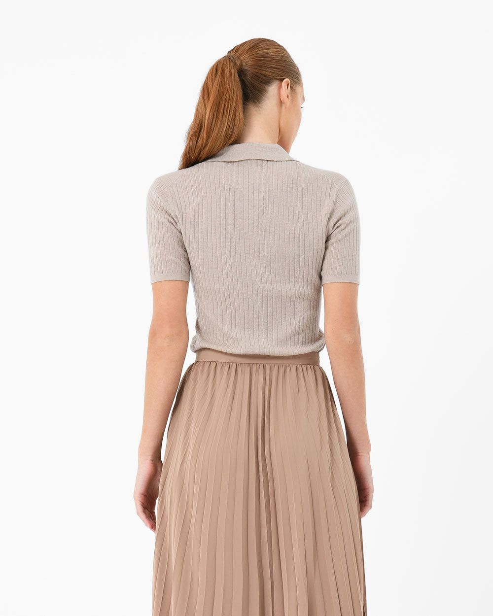 Brissa Zip Collared Knit