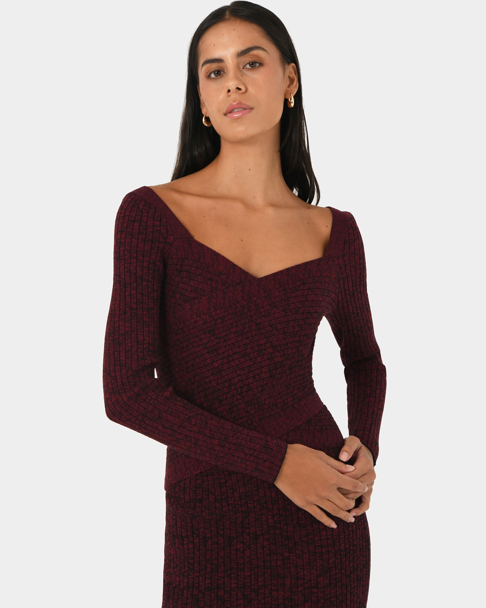 Cienna Cross Over Knit Top