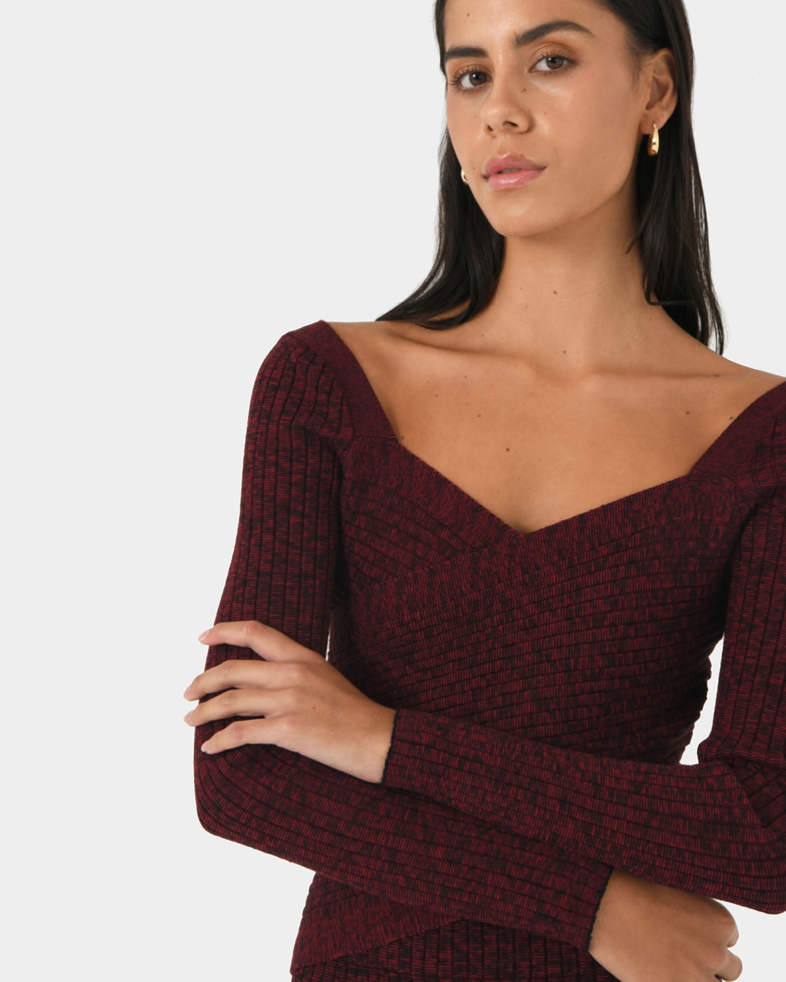 Cienna Cross Over Knit Top