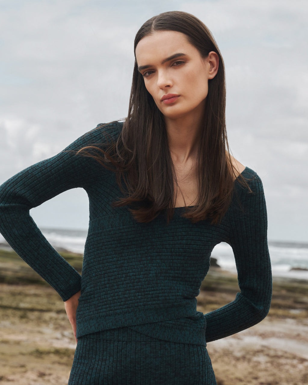 Cienna Cross Over Knit Top
