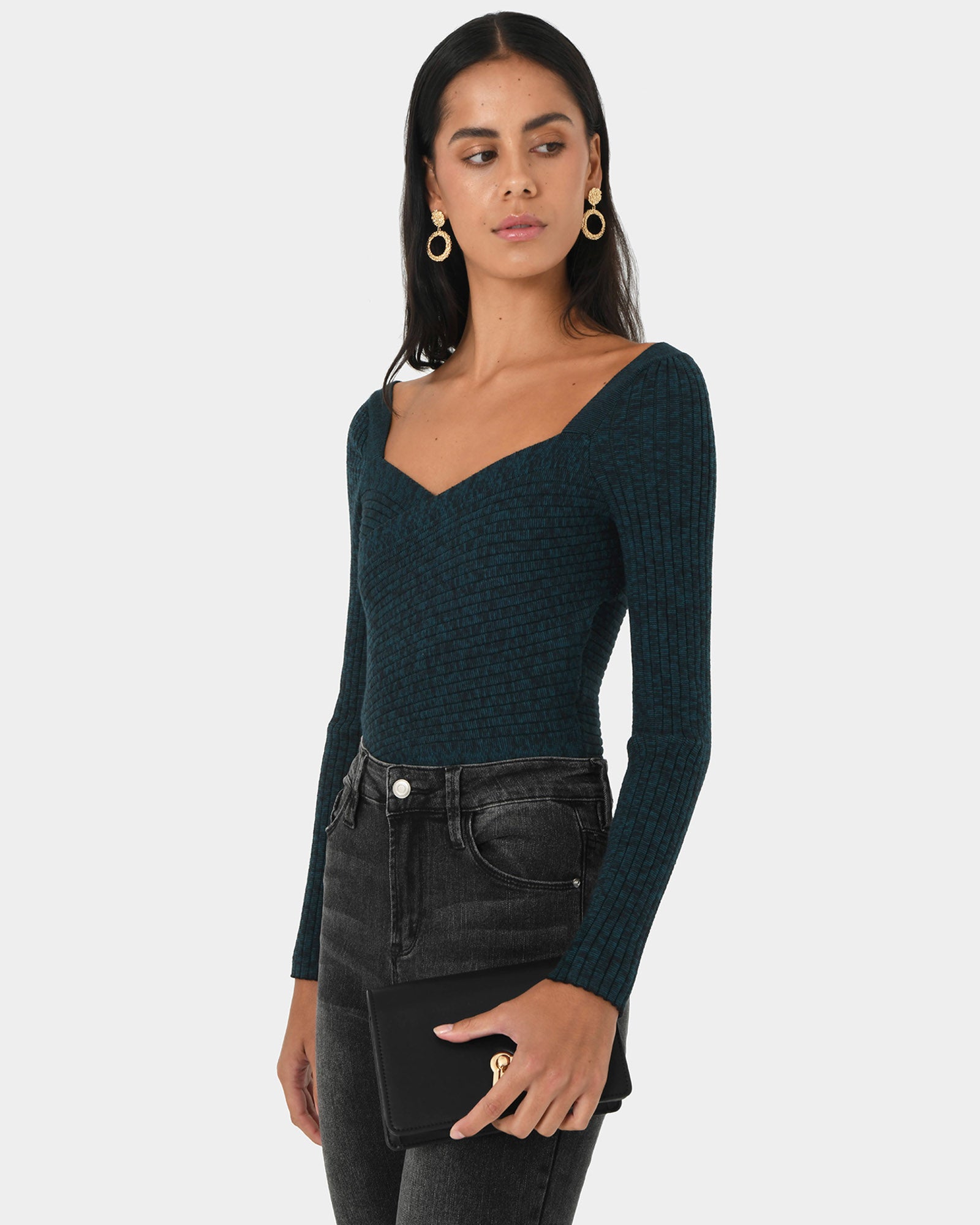 Cienna Cross Over Knit Top