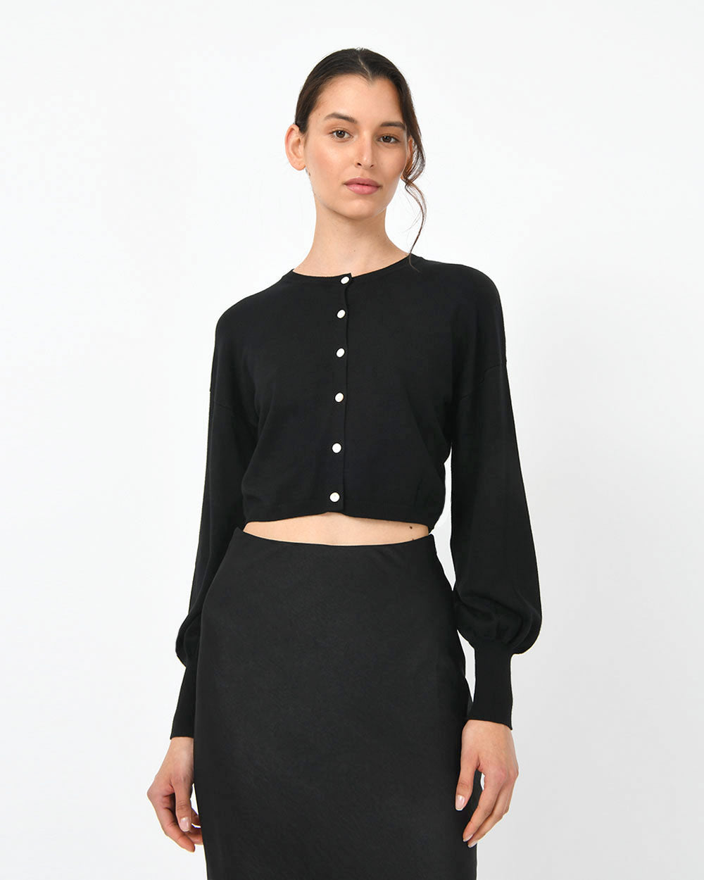 Femi Balloon Sleeve Cardigan