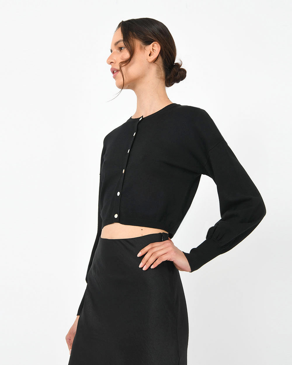 Femi Balloon Sleeve Cardigan