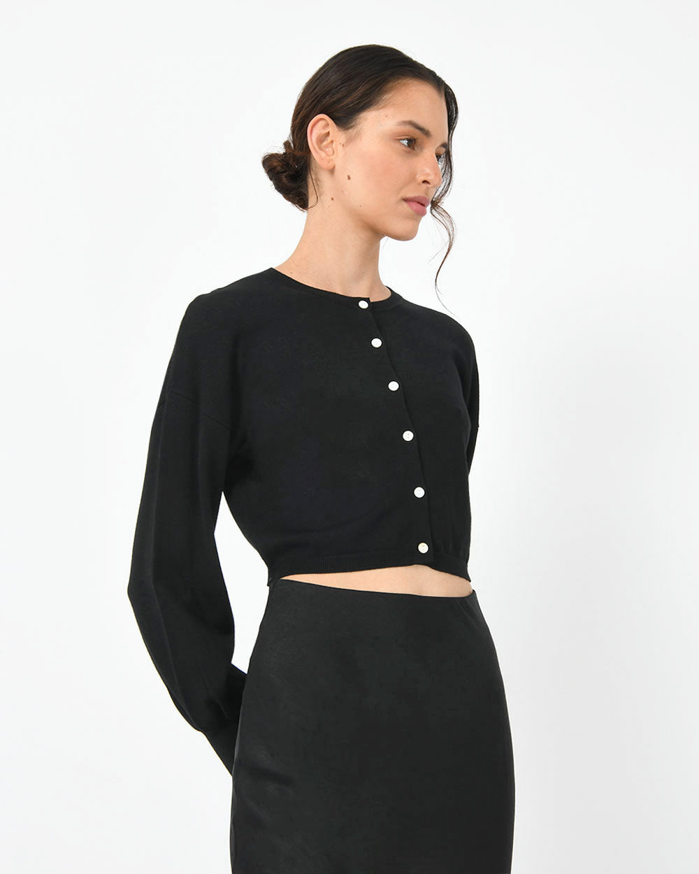 Femi Balloon Sleeve Cardigan