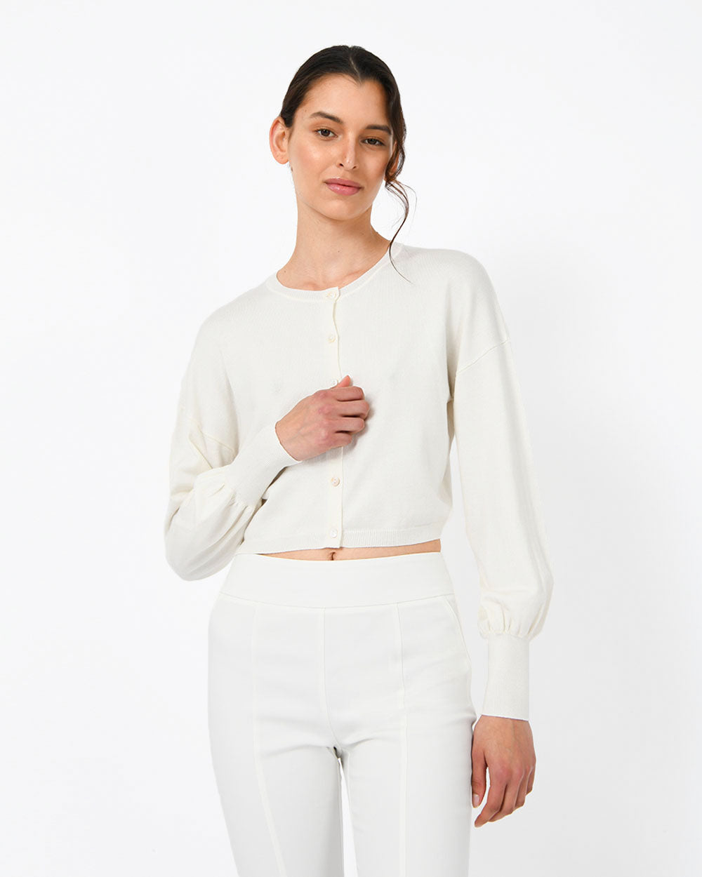 Femi Balloon Sleeve Cardigan