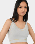 Shay Lurex Knit Bra Top
