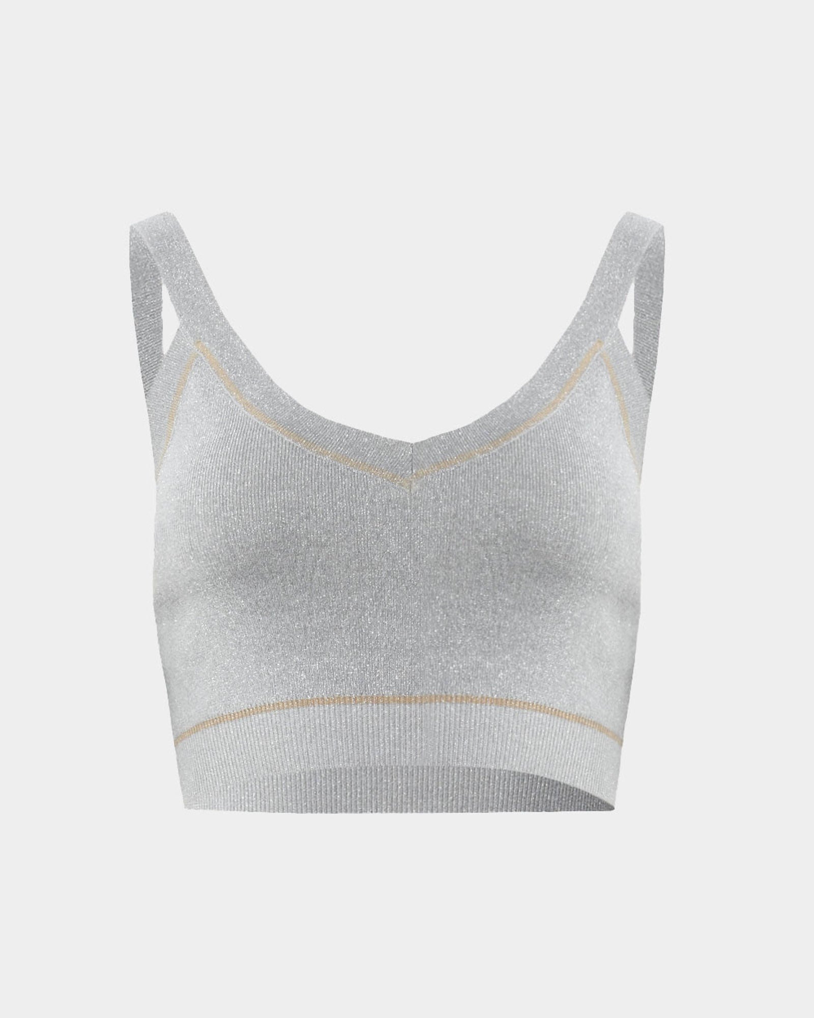 Shay Lurex Knit Bra Top