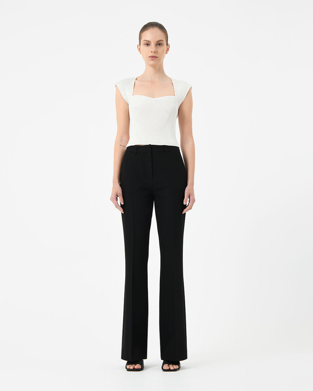 Mara Heart Neck Knit Top