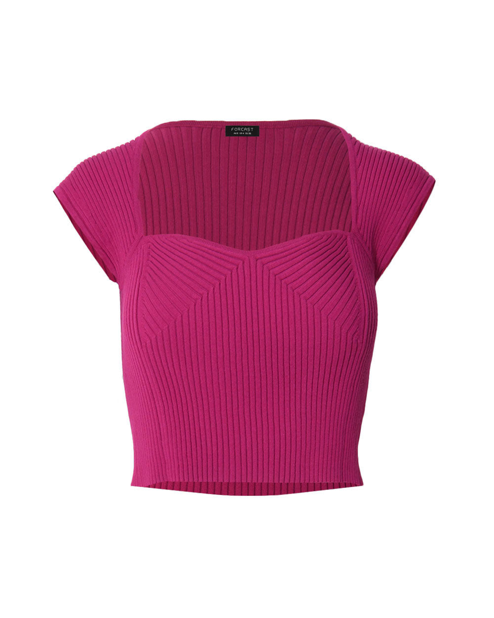 Mara Heart Neck Knit Top