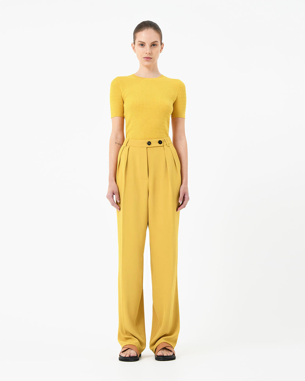 Zari Crewneck Knit Top