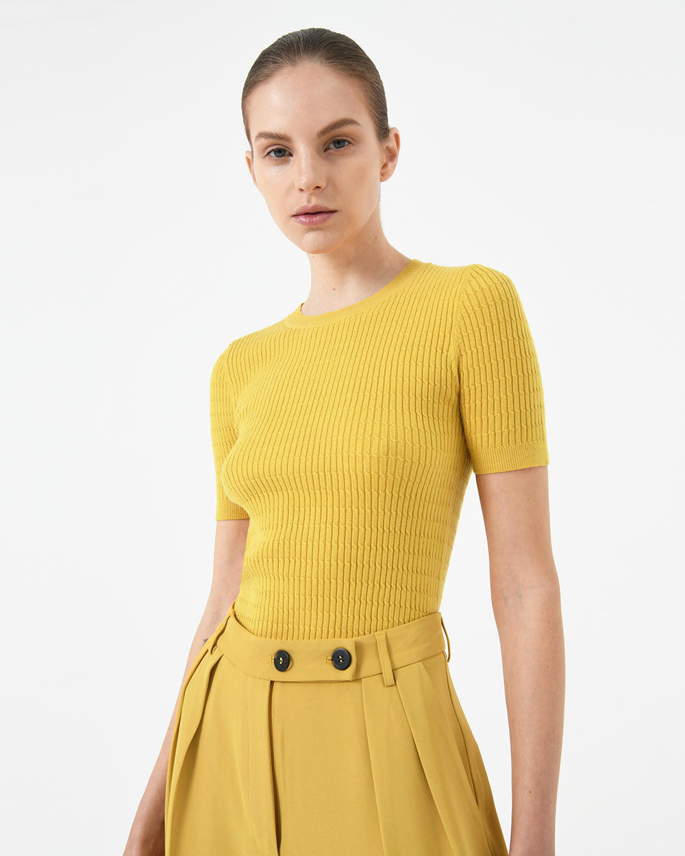 Zari Crewneck Knit Top