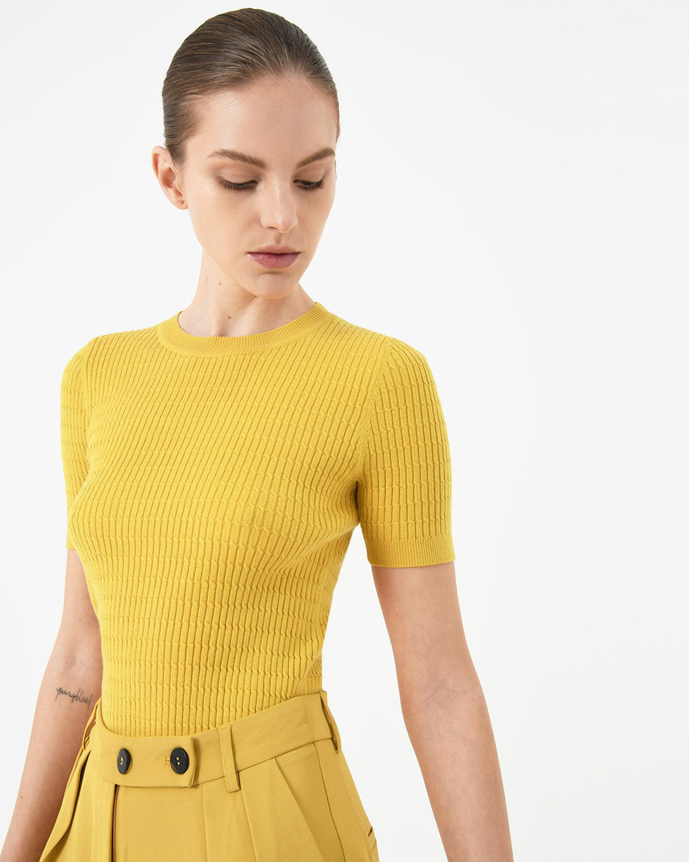 Zari Crewneck Knit Top