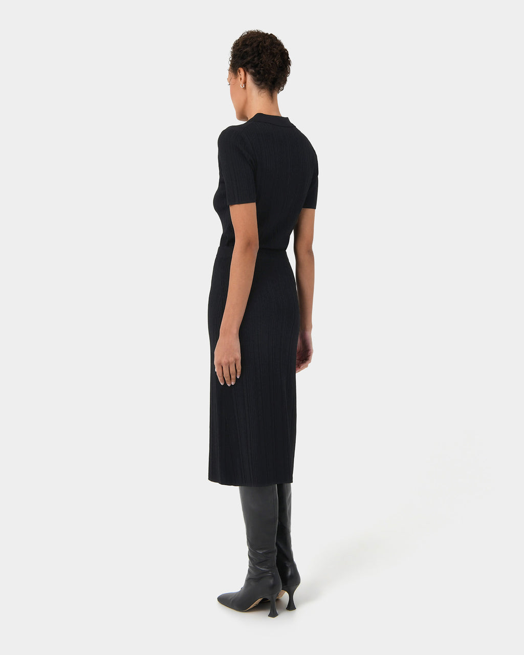 Cosette Rib Polo Knit