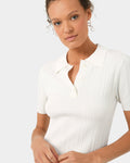 Cosette Rib Polo Knit