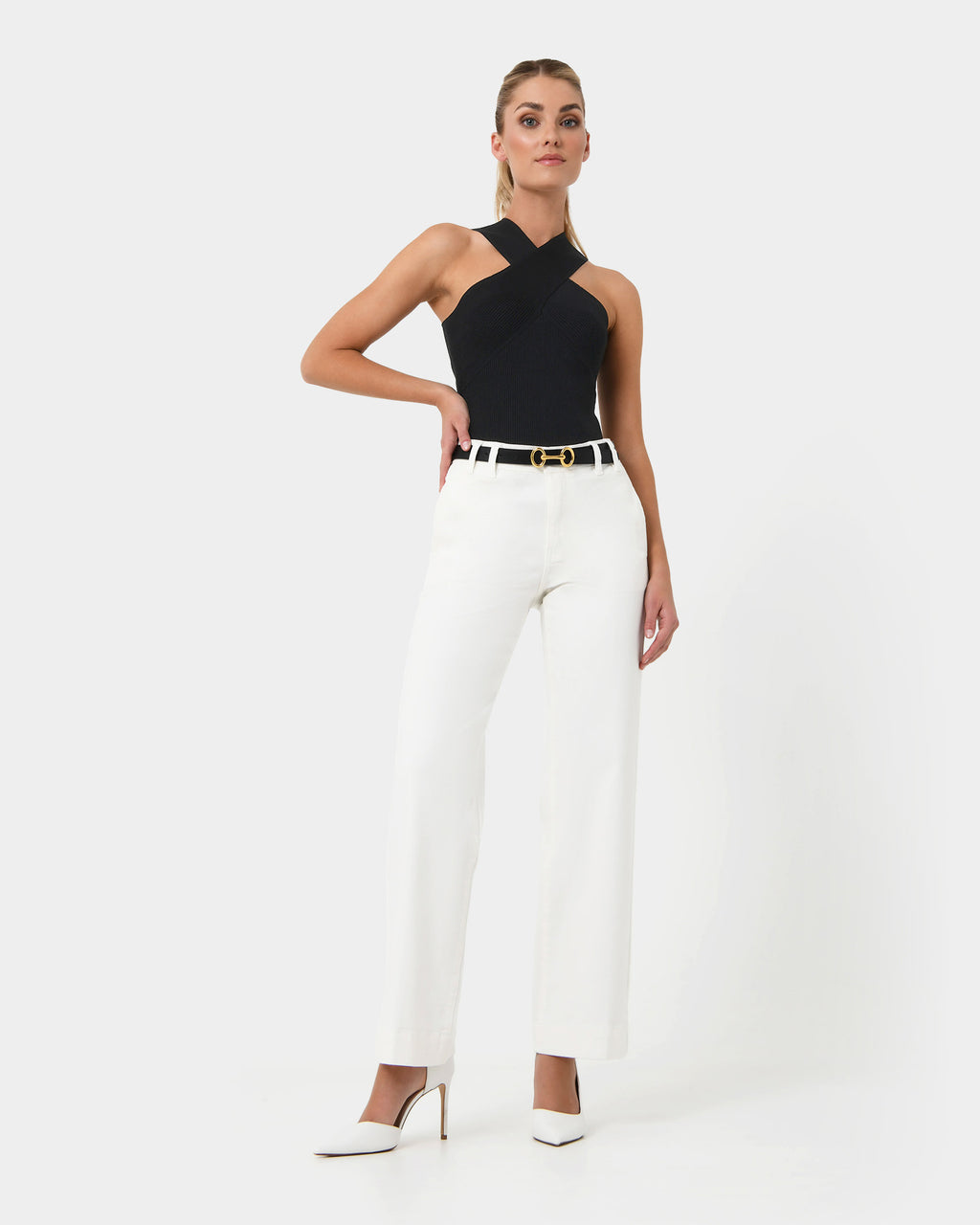 Zion Halterneck Knit Top