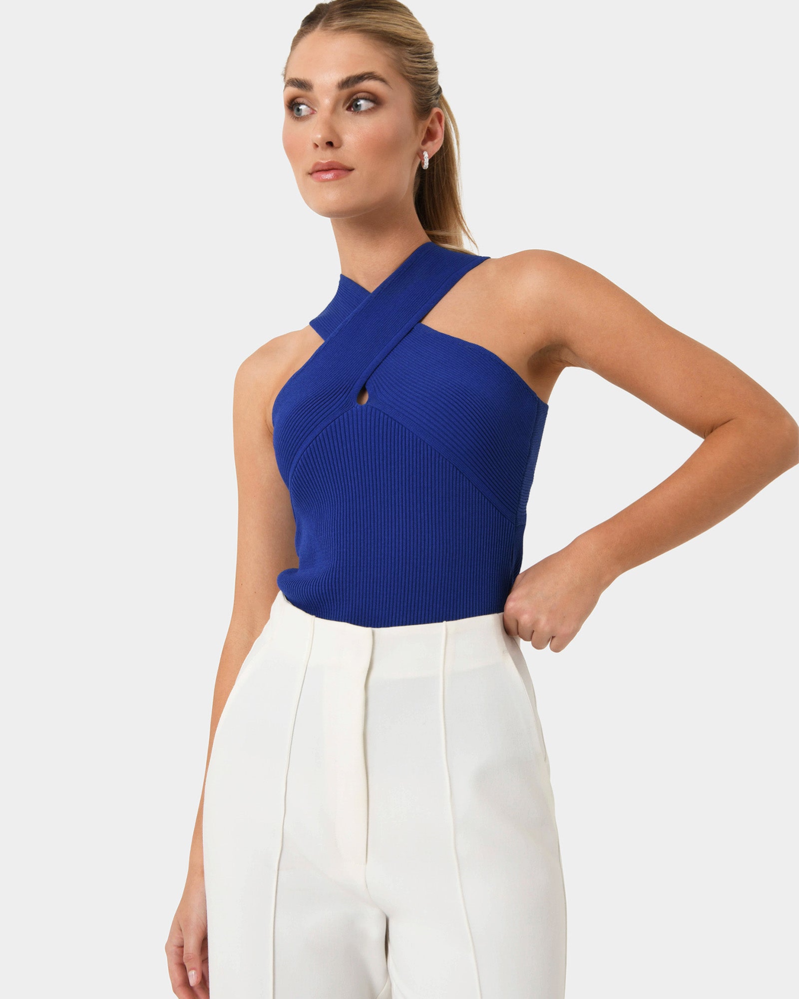 Zion Halterneck Knit Top