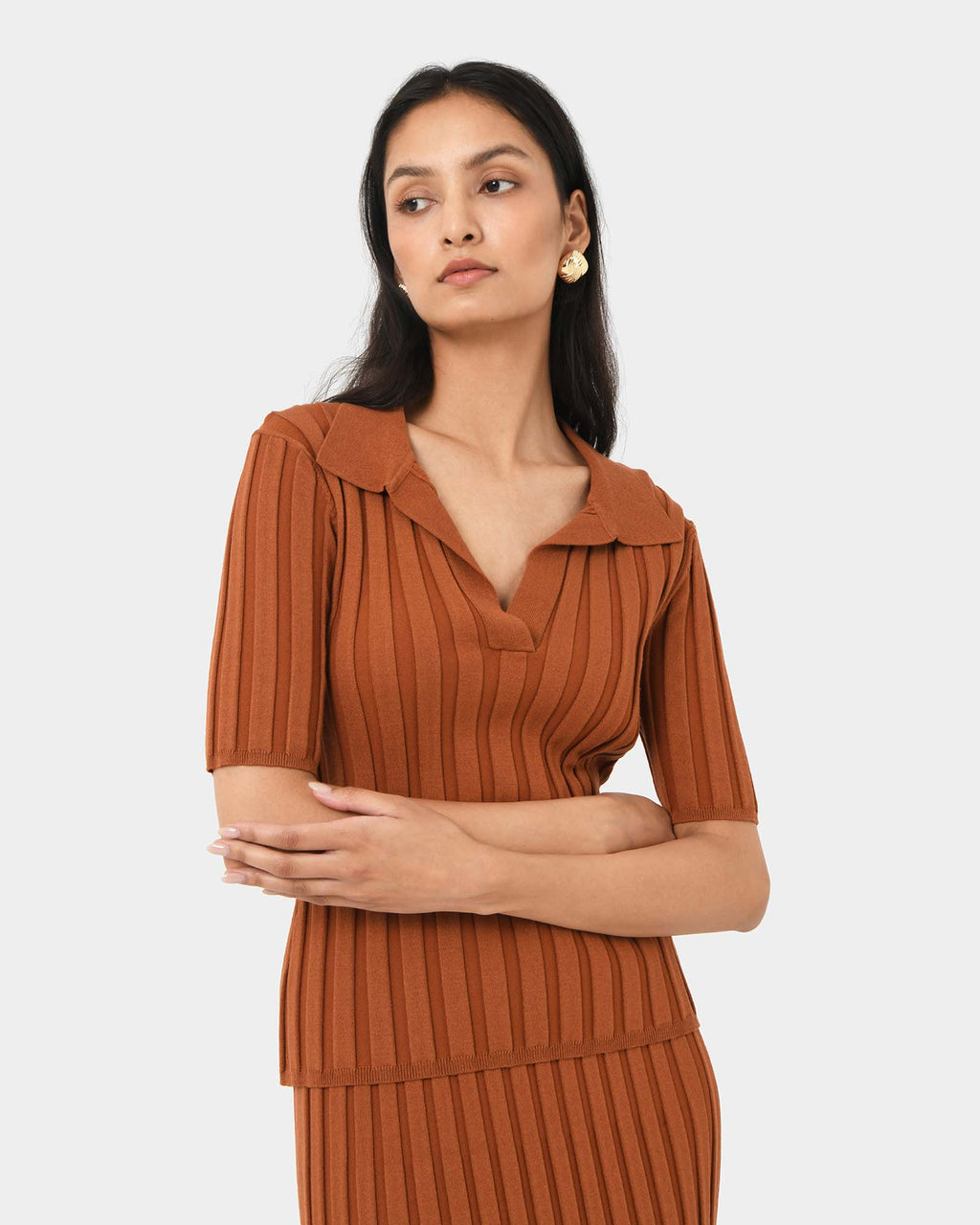 Manhattan Polo Knit Top