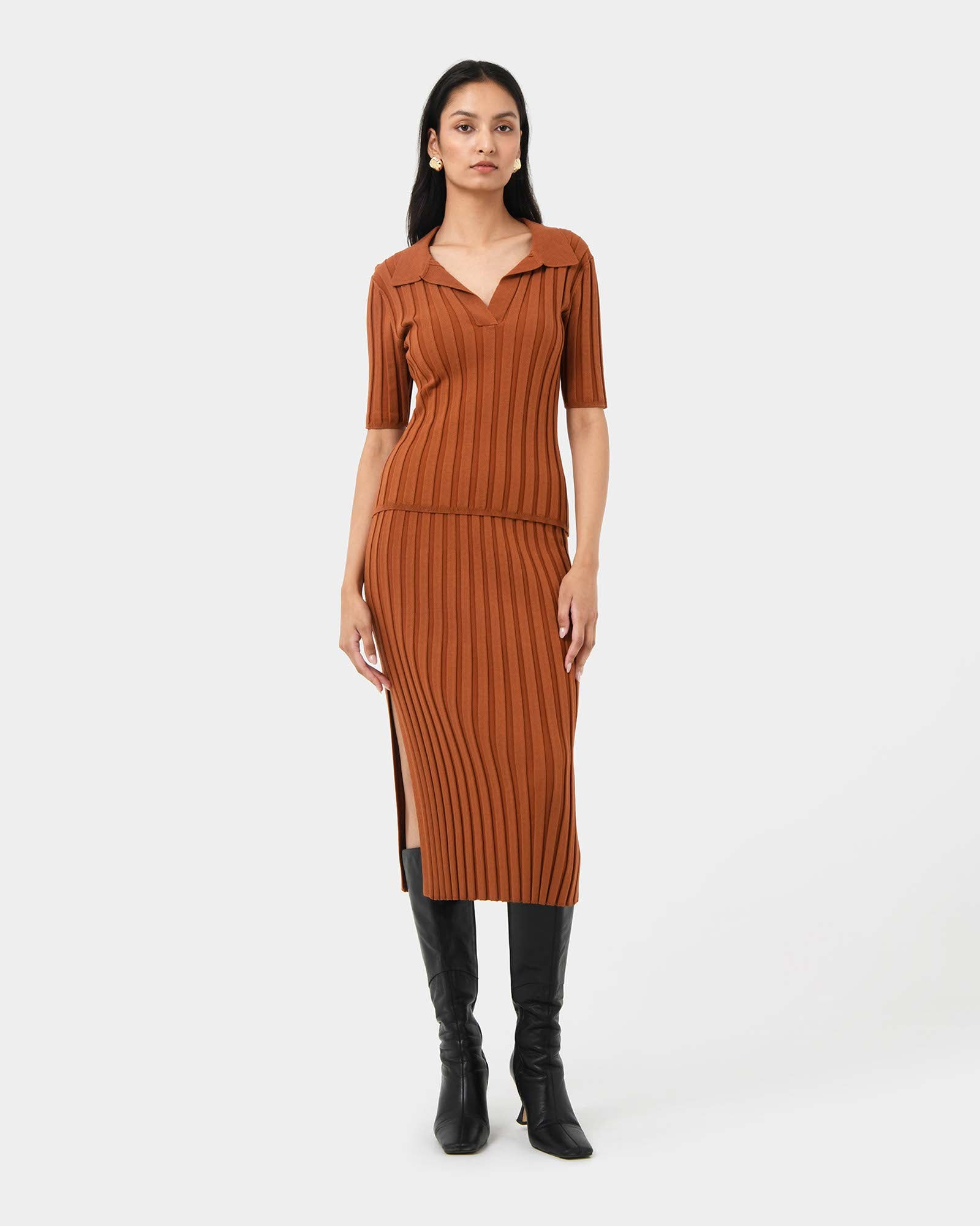 Manhattan Polo Knit Top