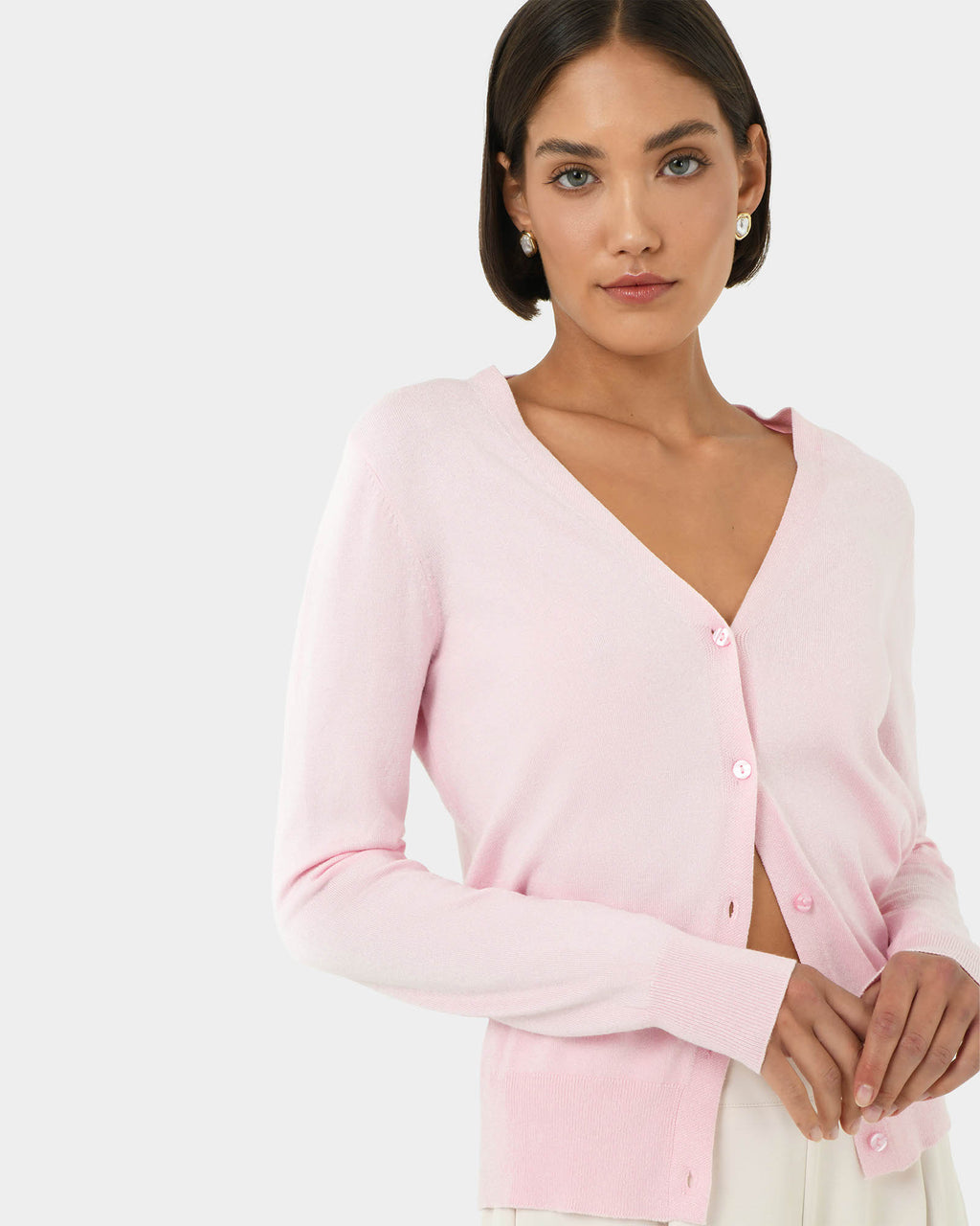 Nicolette V-Neck Knit Cardigan