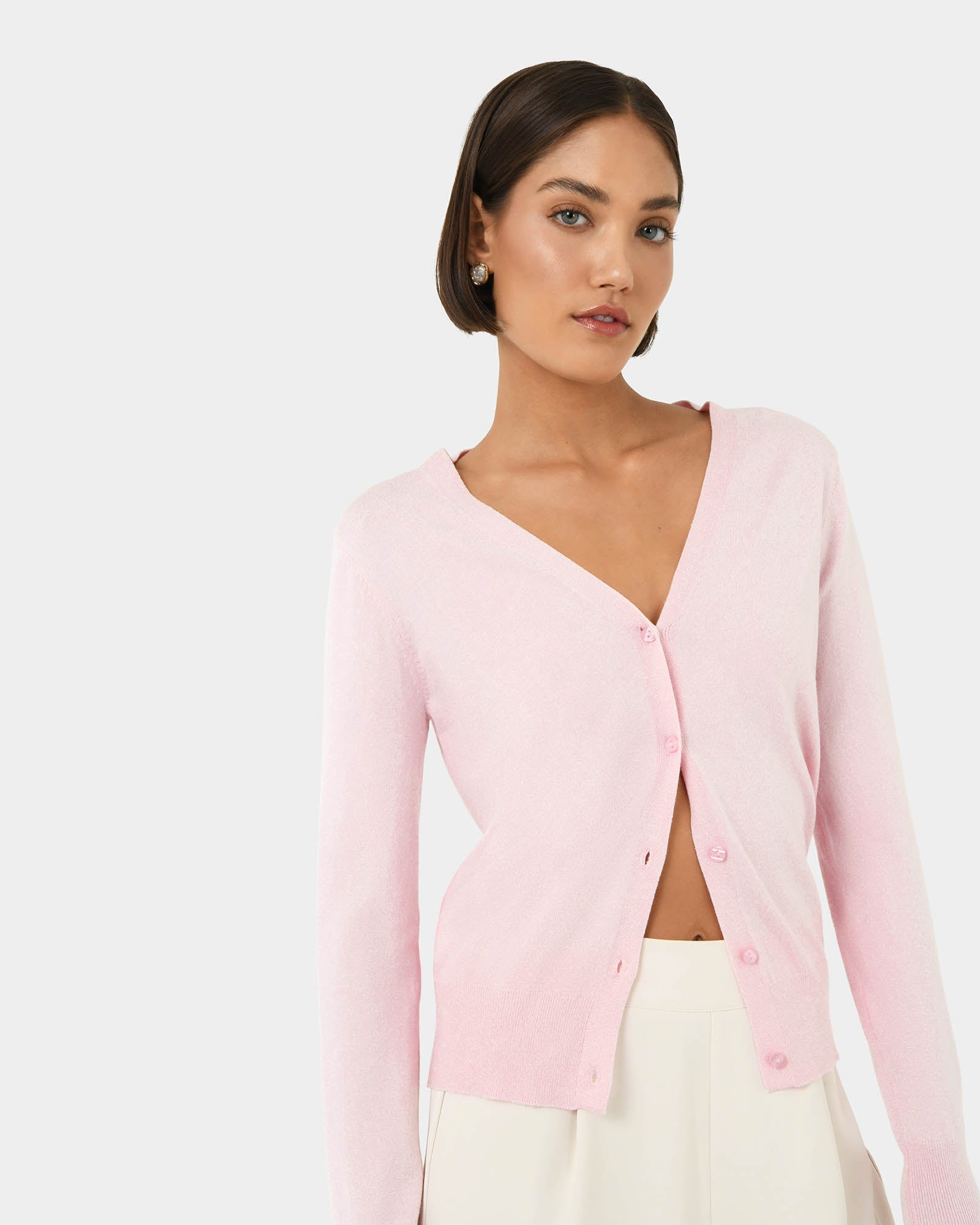 Nicolette V-Neck Knit Cardigan
