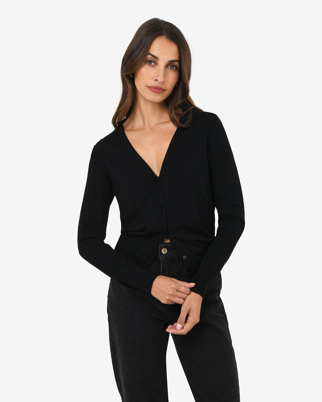 Nicolette V-Neck Knit Cardigan