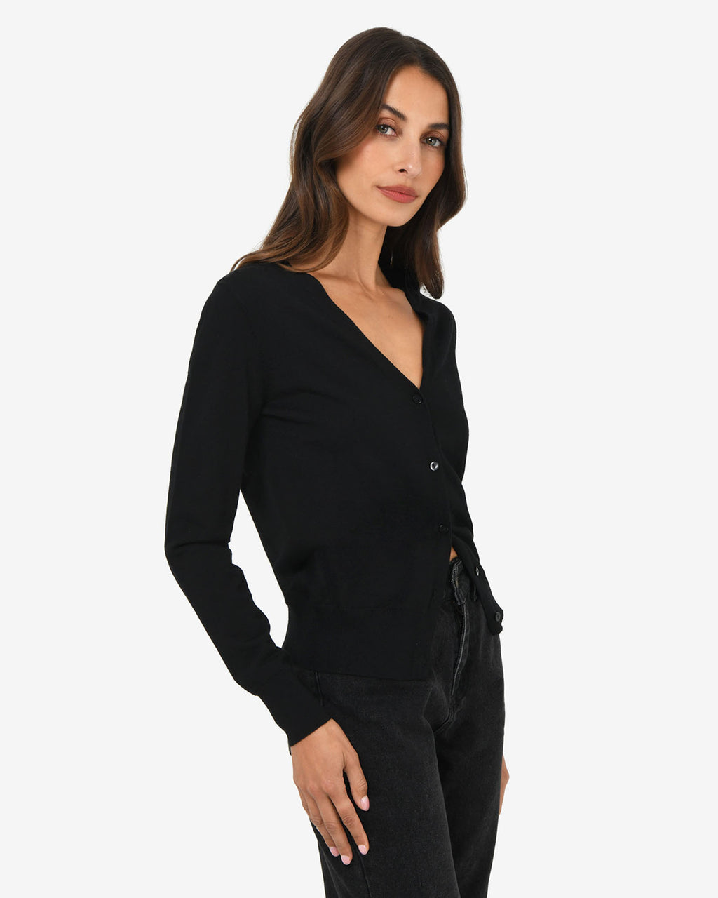 Nicolette V-Neck Knit Cardigan