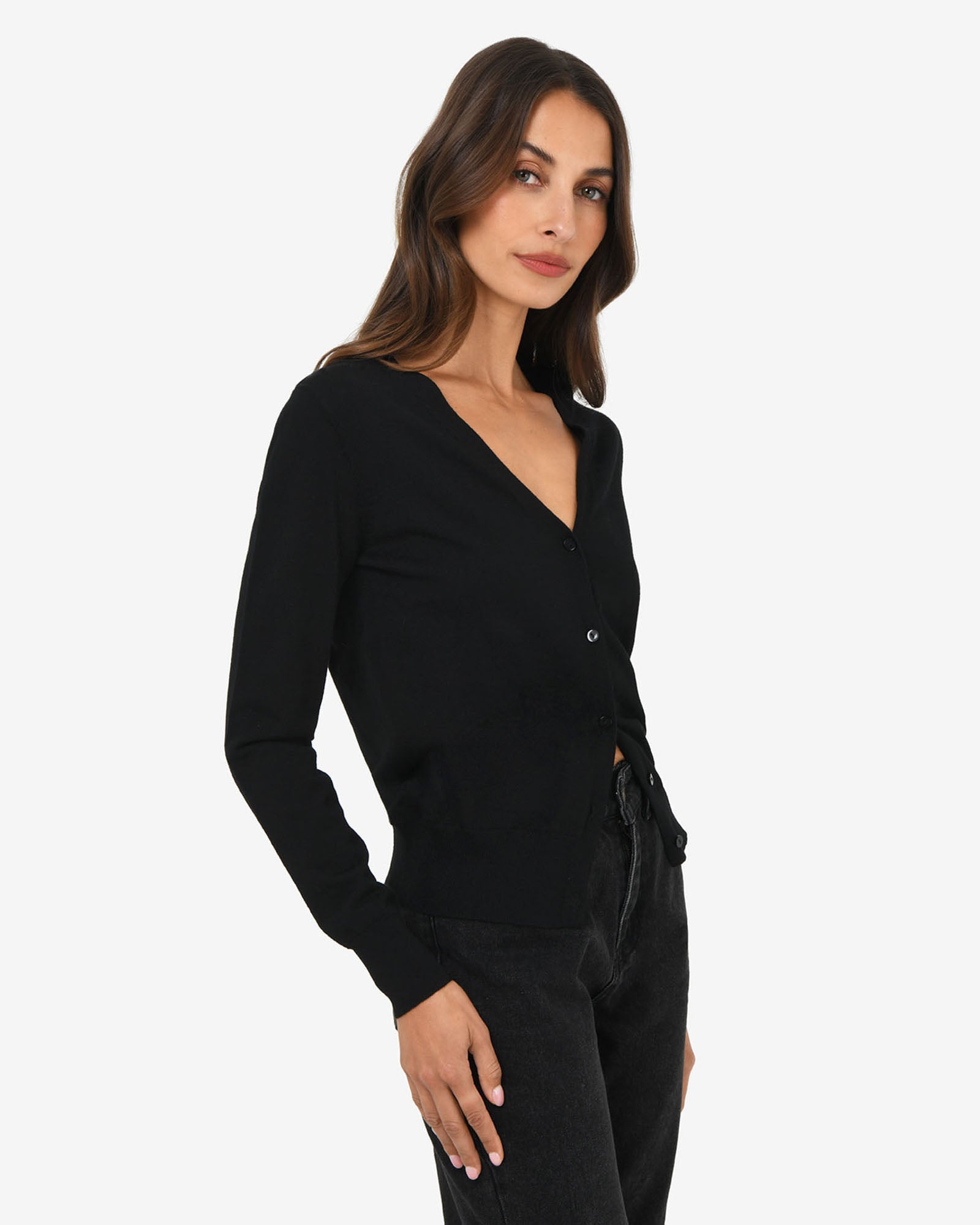 Nicolette V-Neck Knit Cardigan