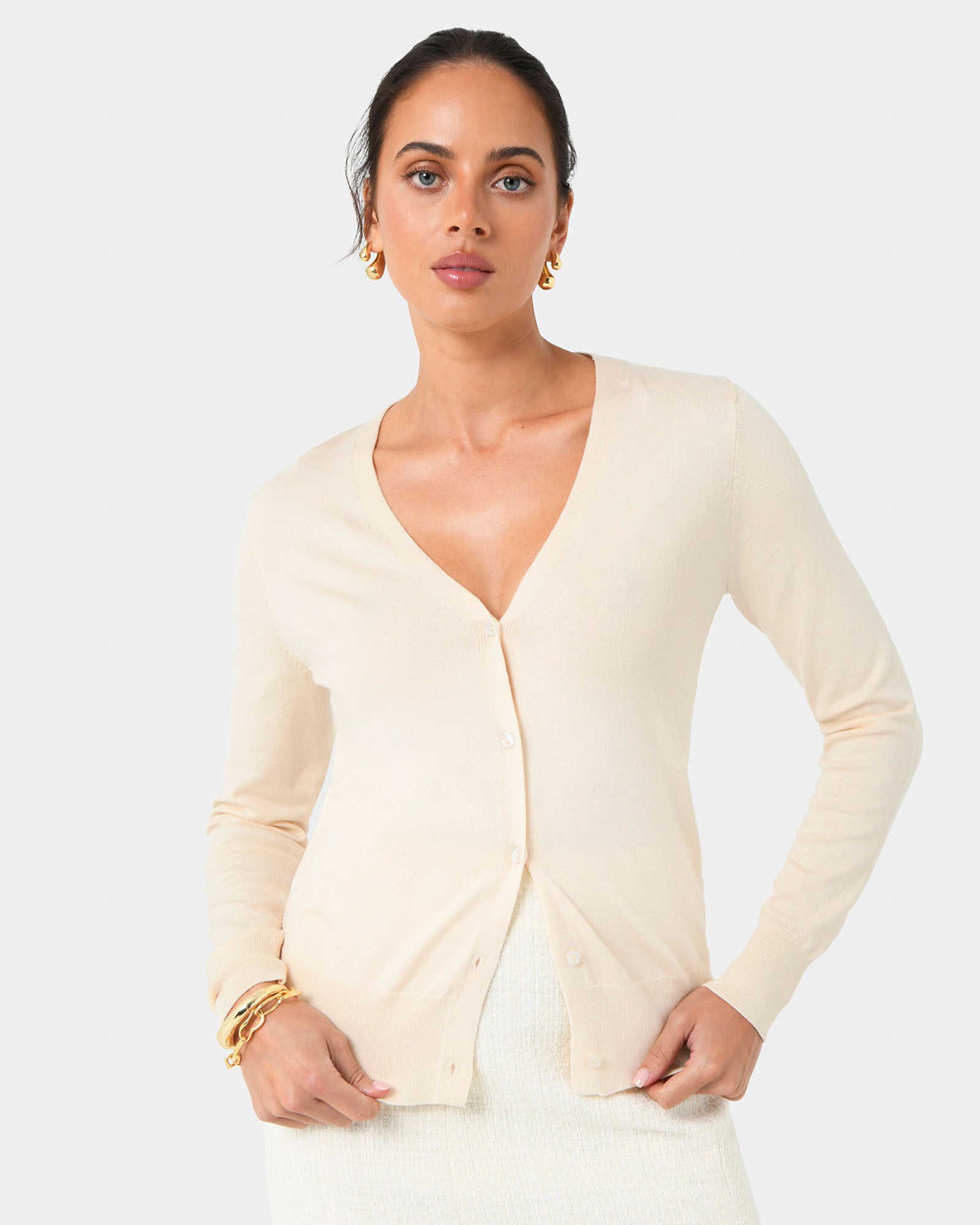 Nicolette V-Neck Knit Cardigan