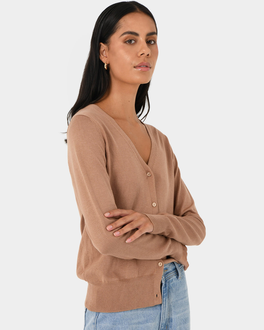 Nicolette V-Neck Knit Cardigan