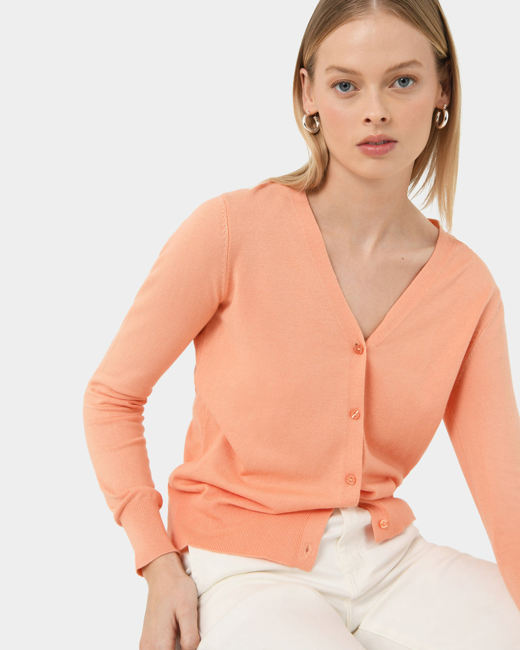 Nicolette V-Neck Knit Cardigan