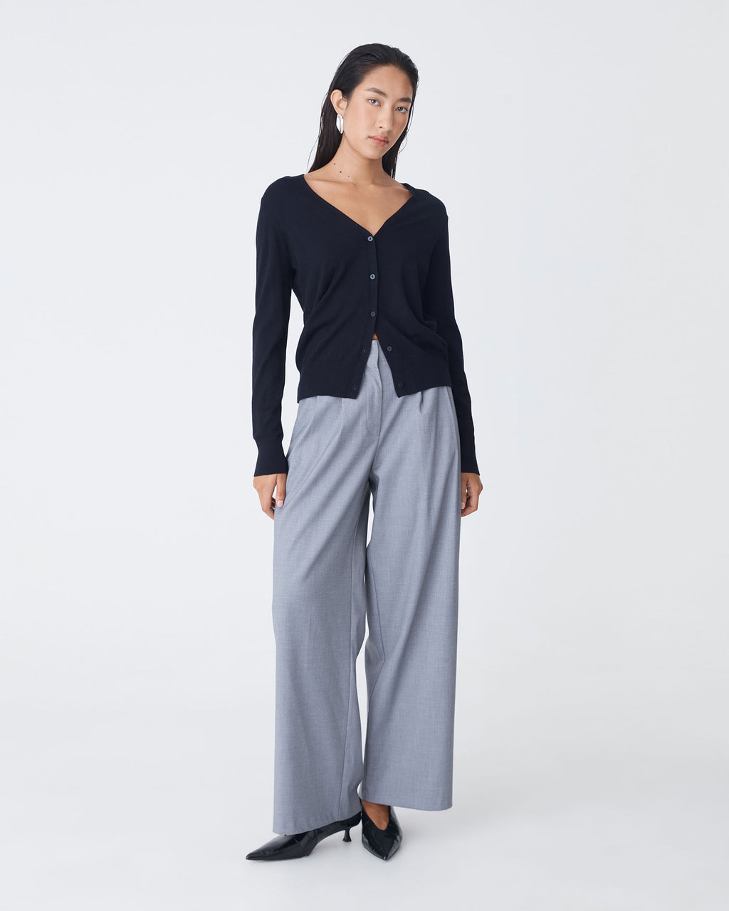 Nicolette V-Neck Knit Cardigan