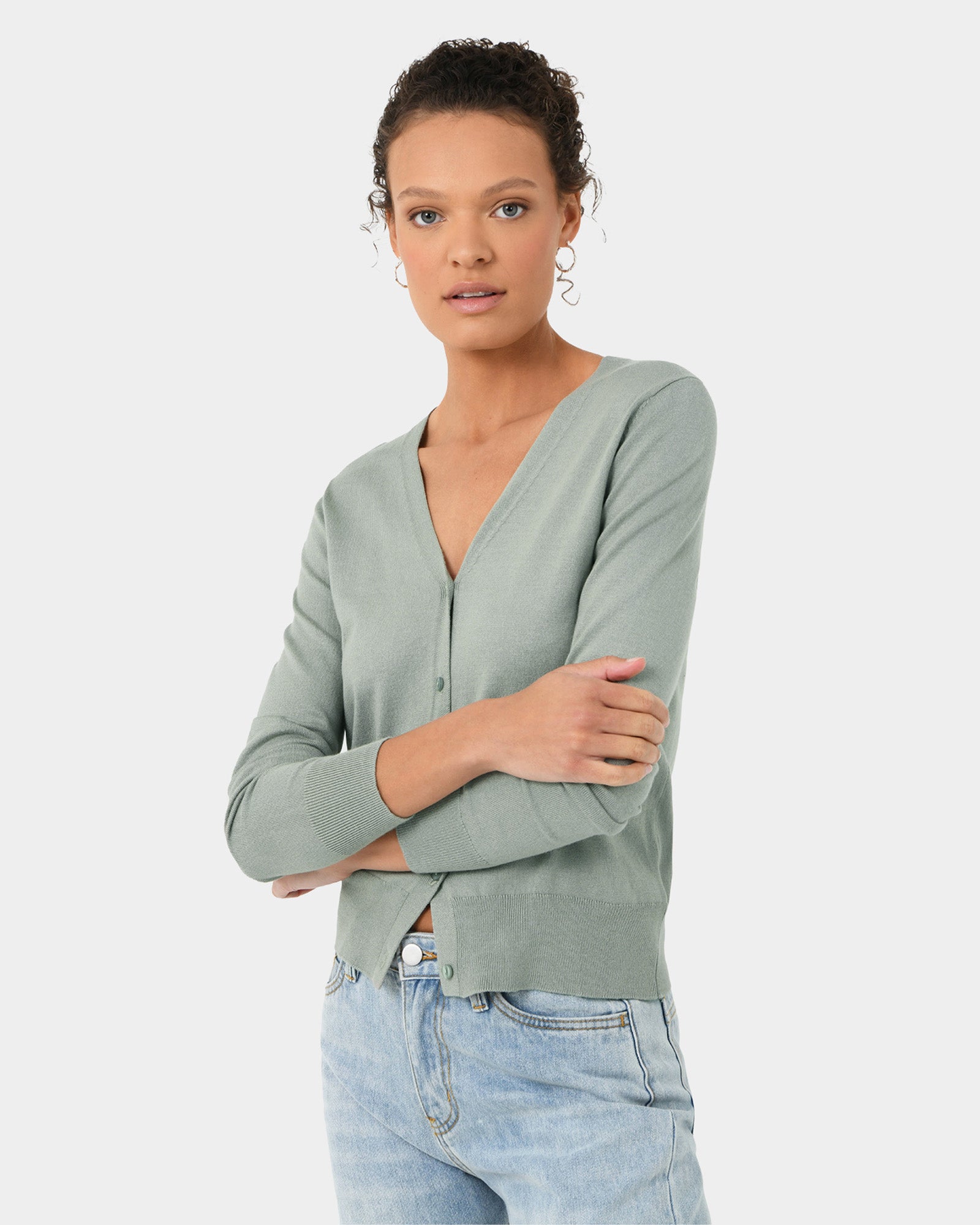 Nicolette V-Neck Knit Cardigan