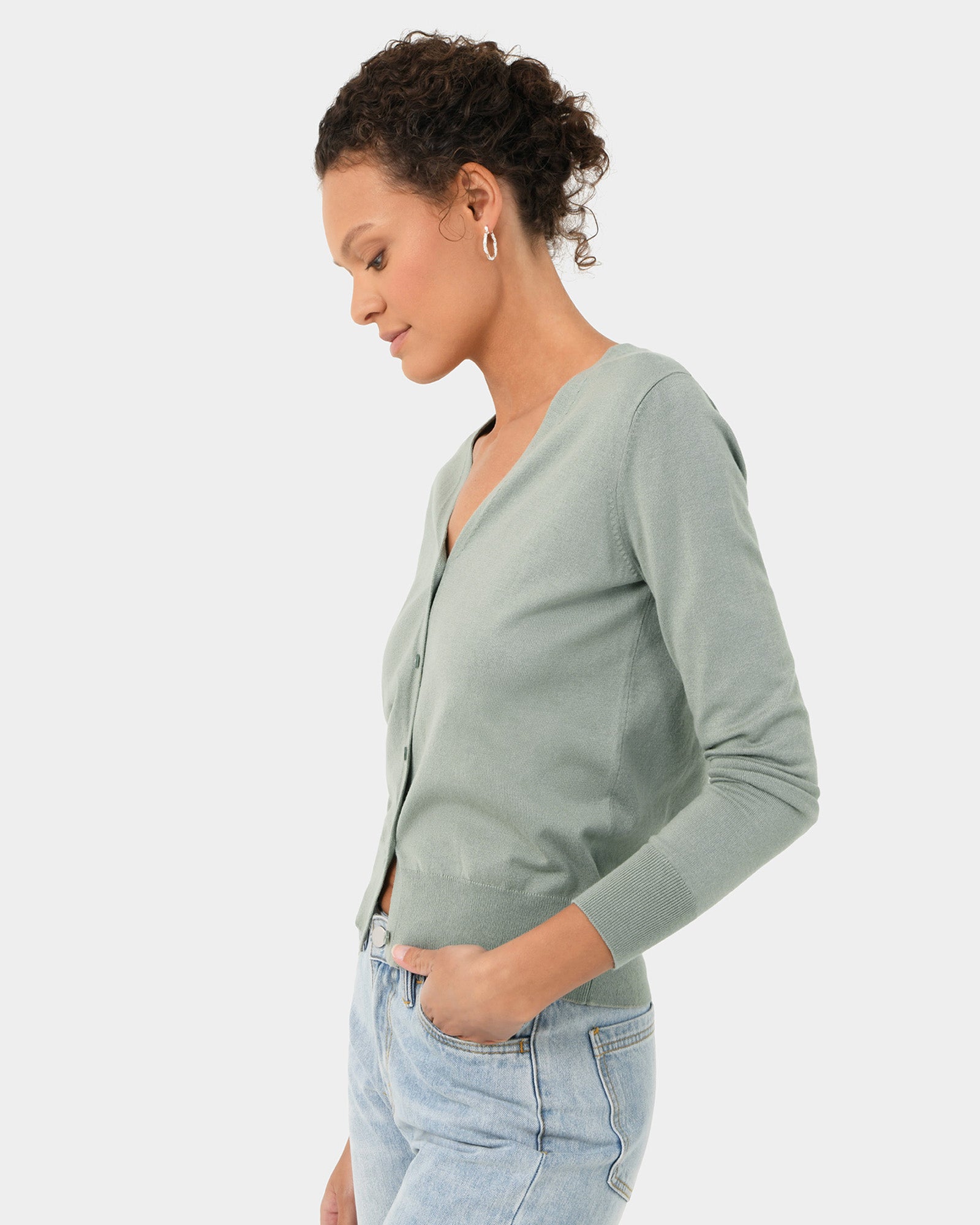 Nicolette V-Neck Knit Cardigan