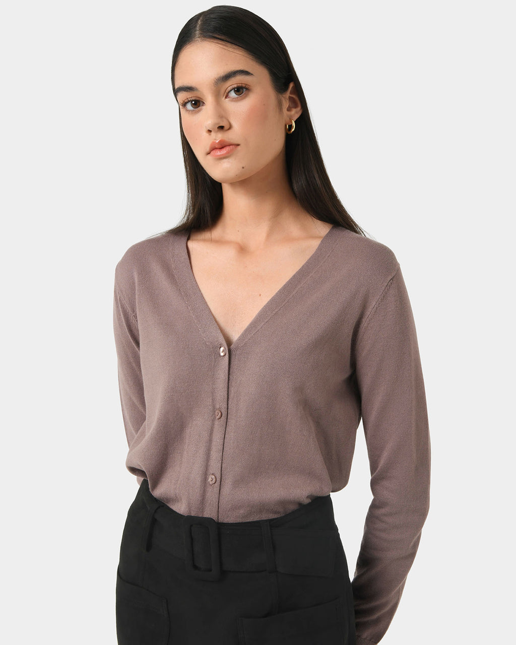 Nicolette V-Neck Knit Cardigan