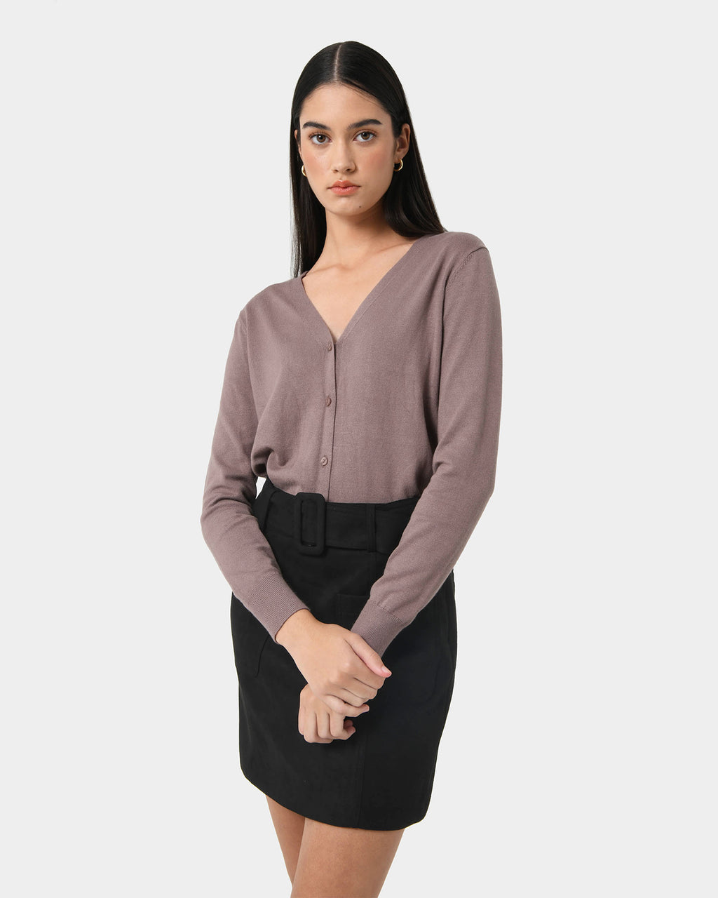 Nicolette V-Neck Knit Cardigan