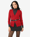 Nicolette V-Neck Knit Cardigan