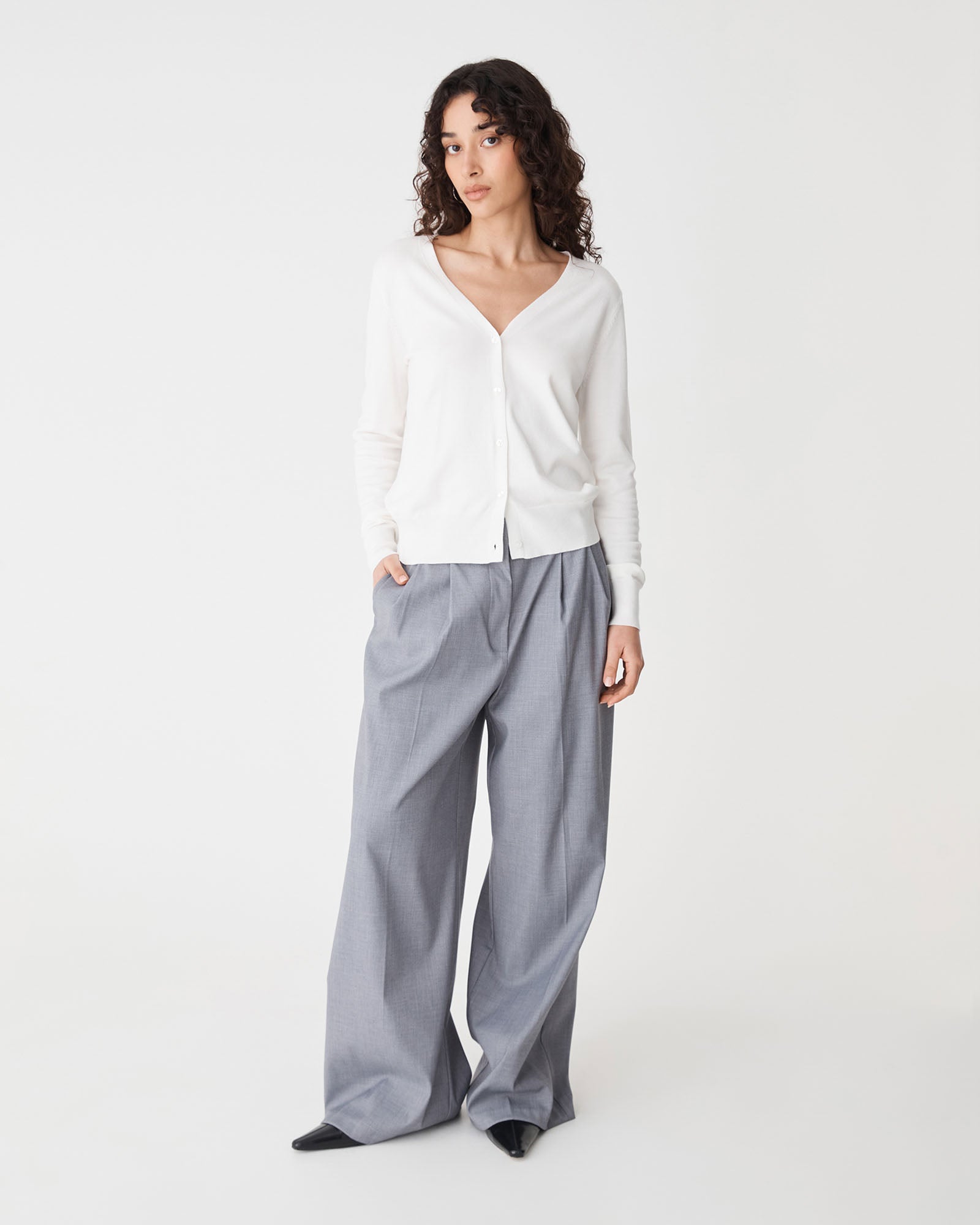Nicolette V-Neck Knit Cardigan